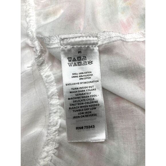 Rachel Zoe Dress Girls Size 4T Snap Back Ruffle Hem Short Sleeves Spring - Picture 3 of 6